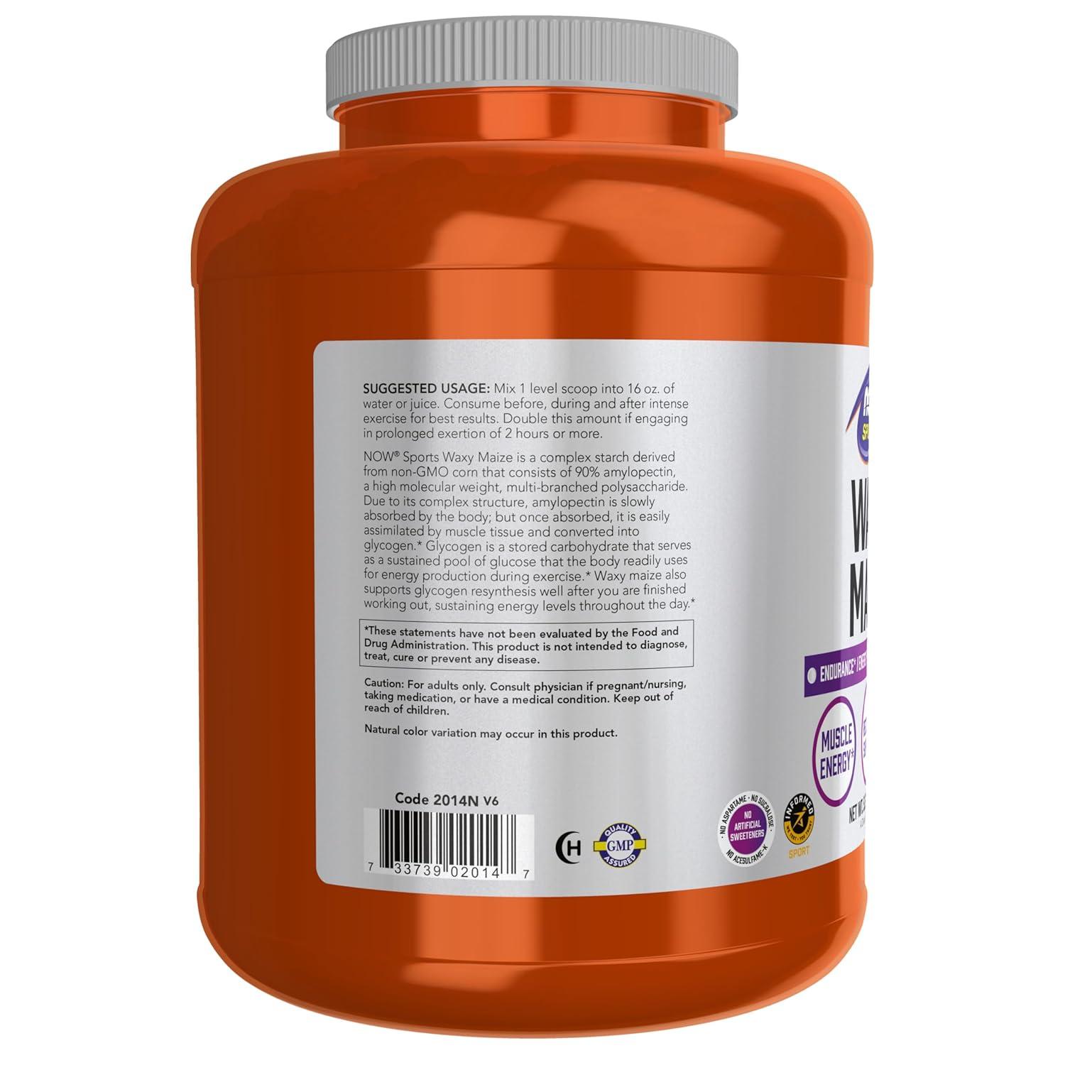 imageNOW Foods Sports Nutrition Waxy Maize Powder EnduranceEnergy ProductionRecovery 55Pound