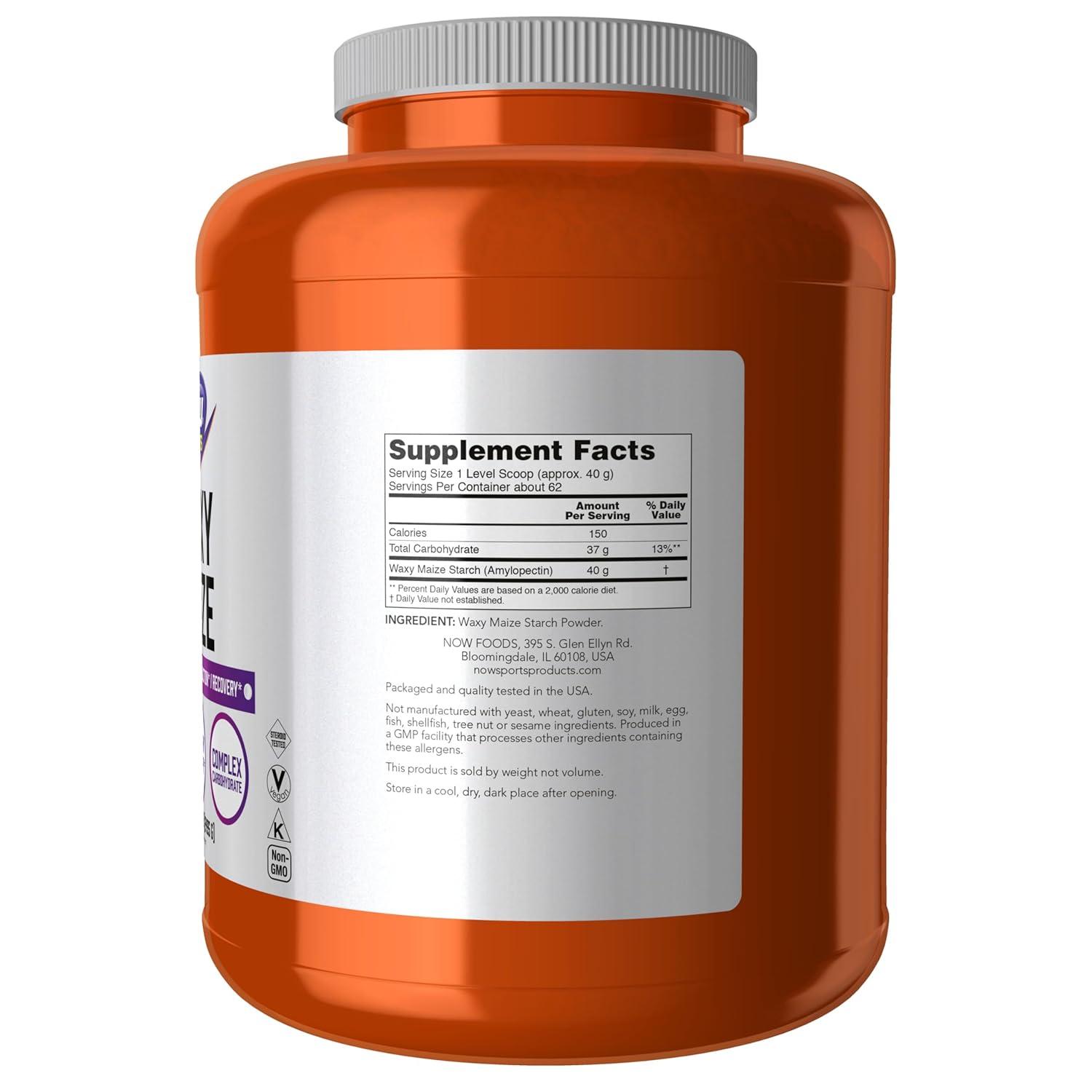 imageNOW Foods Sports Nutrition Waxy Maize Powder EnduranceEnergy ProductionRecovery 55Pound