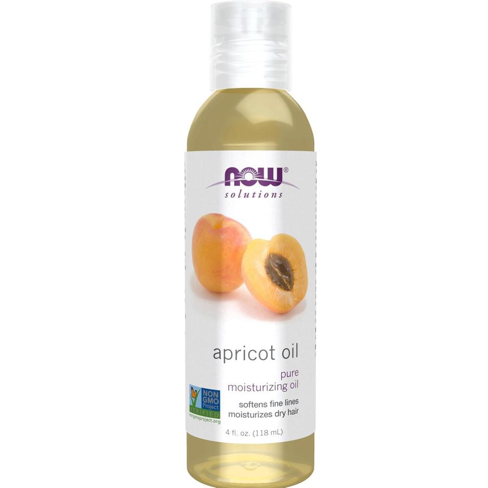 imageNOW Foods Solutions Apricot Kernel Oil Hair Moisturizer Rejuvenating Skin Oil Softens Fine Lines 4Ounce