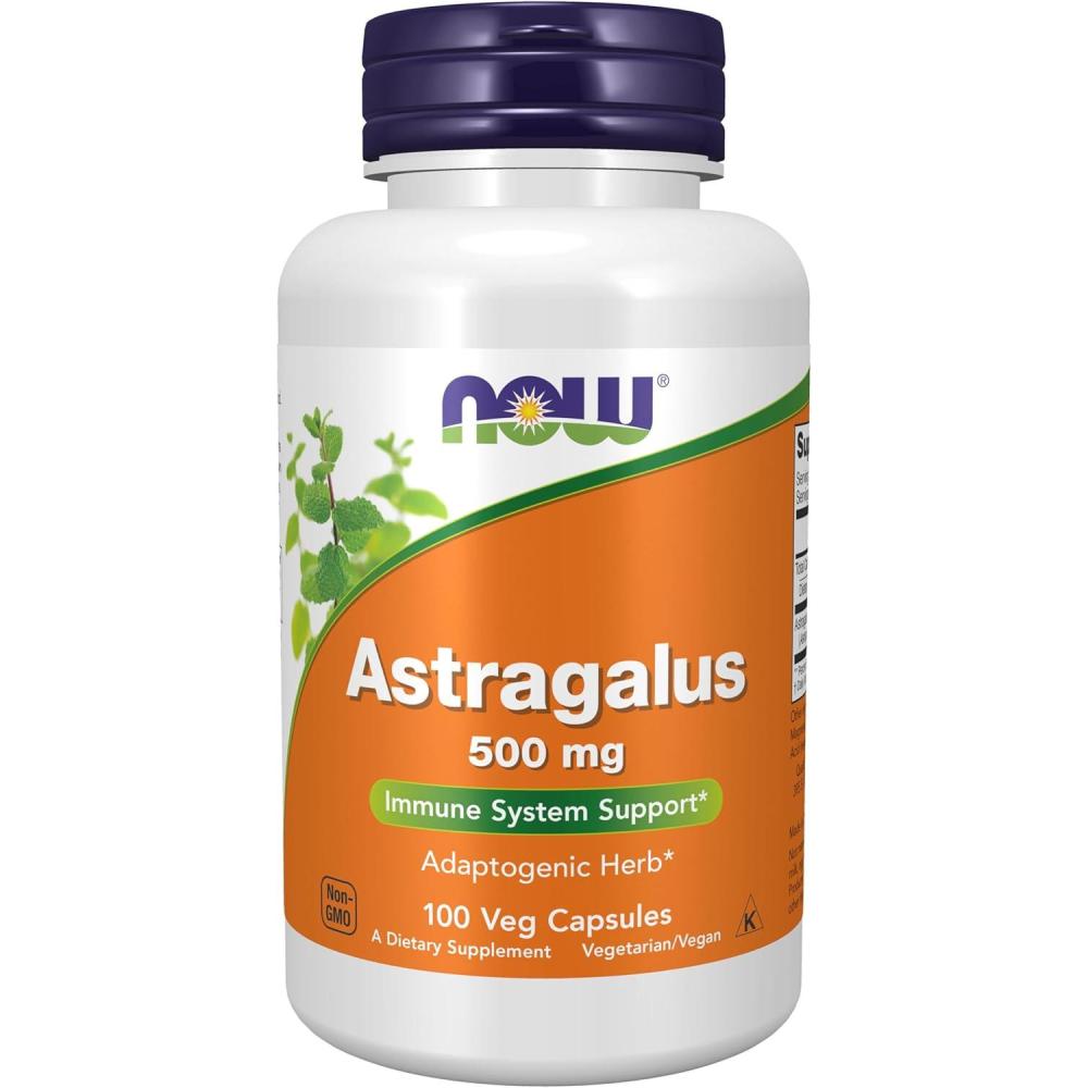 imageNOW Foods Supplements Astragalus Astragalus membranaceus 500 mg Immune System Support 100 Capsules100 Count Pack of 1