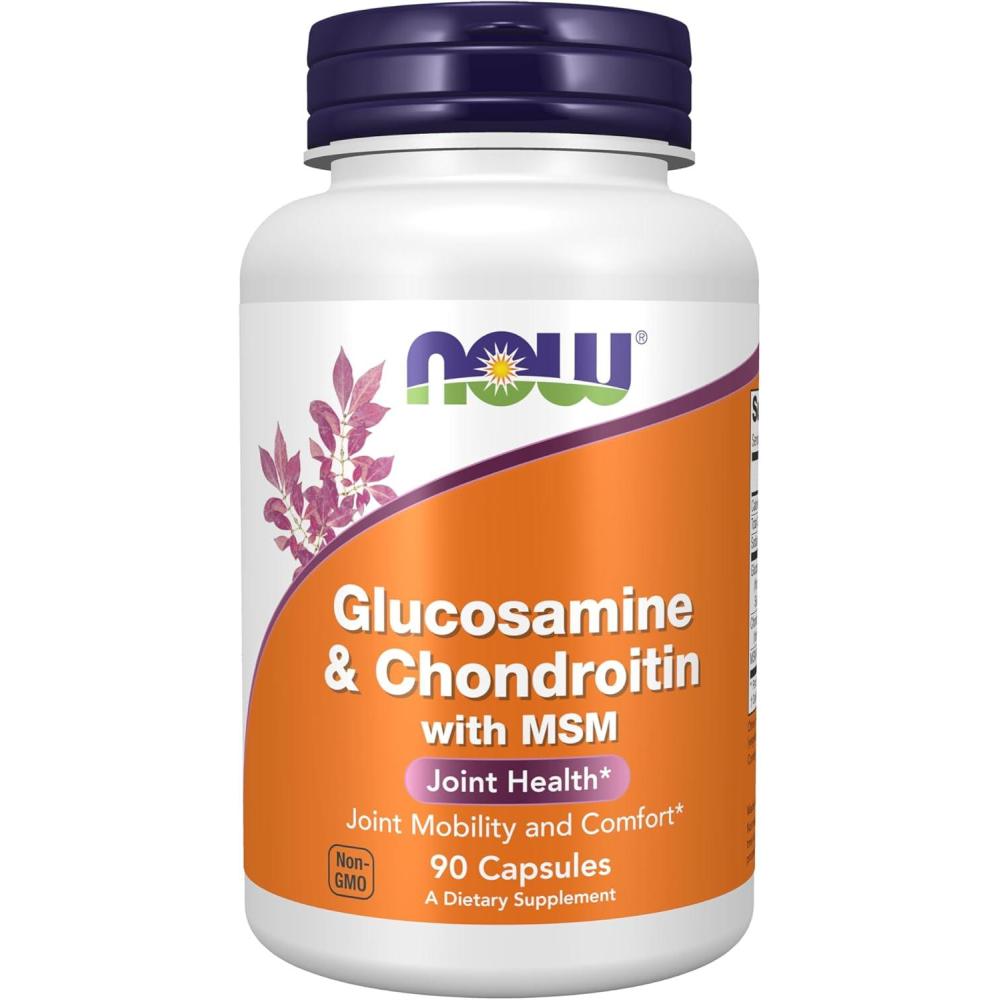 imageNOW Foods Supplements Glucosamine amp Chondroitin with MSM Joint Health Mobility and Comfort 180 Veg Capsules90 Count Pack of 1