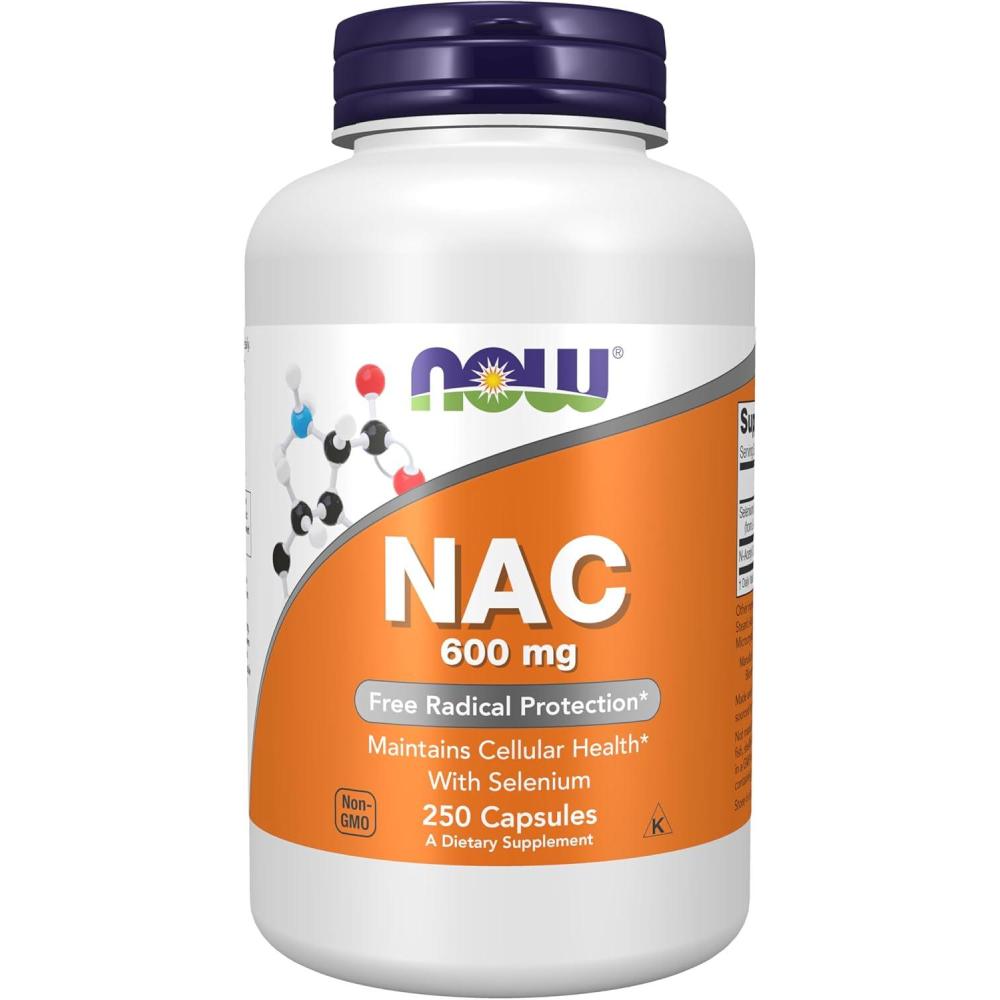 imageNOW Supplements NAC NAcetyl Cysteine 600 mg with Selenium 250 Veg Capsules250 Count Pack of 1