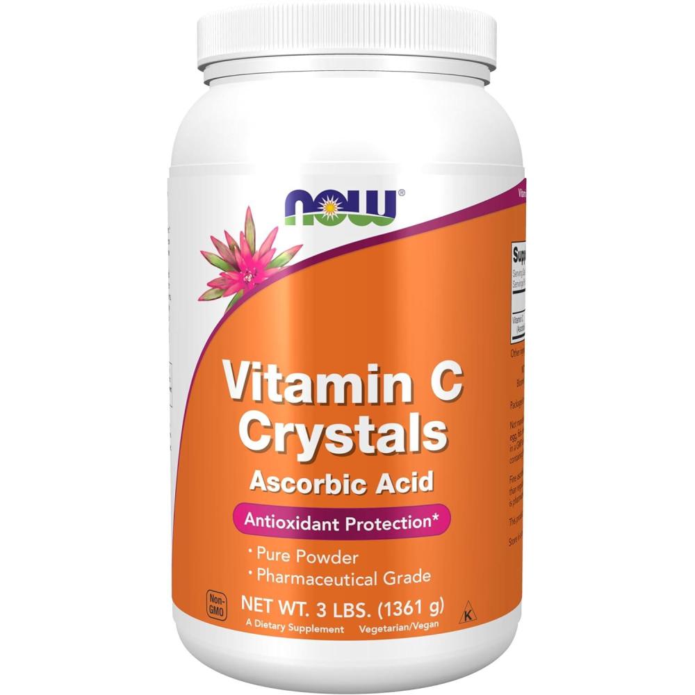 imageNOW Supplements Vitamin C Crystals Ascorbic Acid Antioxidant Protection 1Pound16 Ounce Pack of 3