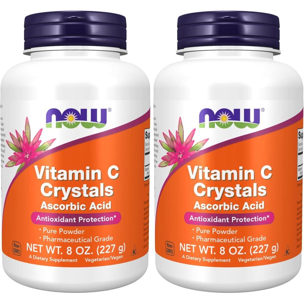 imageNOW Supplements Vitamin C Crystals Ascorbic Acid Antioxidant Protection 1Pound8 Ounce Pack of 2