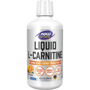 NOW Foods Sports, Liquid L-Carnitine, Citrus, 32 fl oz (946 ml)(32 Fl Oz (Pack of 1))