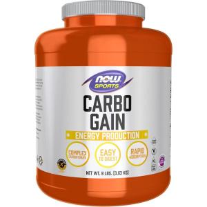 NOW Foods Sports Nutrition, Carbo Gain Powder (Maltodextrin), Rapid Absorption, Energy Production, 8-Pound(Unflavored)