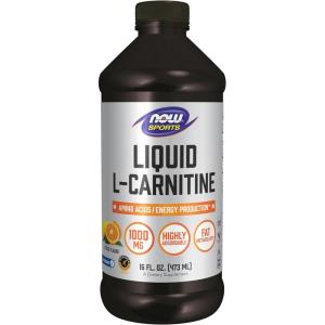 NOW Foods Sports Nutrition, L-Carnitine Liquid 1000 mg, Highly Absorbable, Citrus, 16-Ounce(16 Fl Oz (Pack of 1))