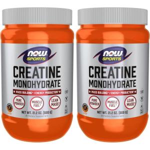 NOW Foods Sports Nutrition, Micronized Creatine Powder 500 g, Mass Building*/Energy Production*, 1.1-Pound(2.65 Pound (Pack of 2))