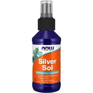 NOW Foods Supplements, Silver Sol 10 PPM with Elemental Silver and Deionized Water, Liquid, 4-Ounce(4 Fl Oz (Pack of 1))