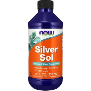 NOW Foods Supplements, Silver Sol 10 PPM with Elemental Silver and Deionized Water, Liquid, 4-Ounce(8 Fl Oz (Pack of 1))