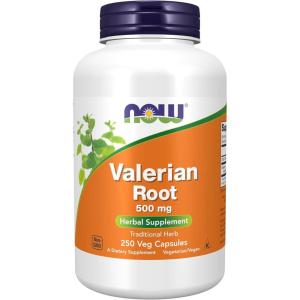 NOW Foods Supplements, Valerian Root (Valeriana officinalis) 500 mg, Herbal Supplement, 250 Veg Capsules