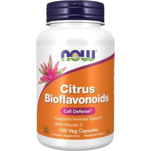 NOW Supplements, Citrus Bioflavonoids 700mg, Supports Immune System*, Cell Defense*, 100 Capsules