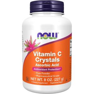 NOW Supplements, Vitamin C Crystals (Ascorbic Acid), Antioxidant Protection*, 1-Pound(8 Ounce (Pack of 1))