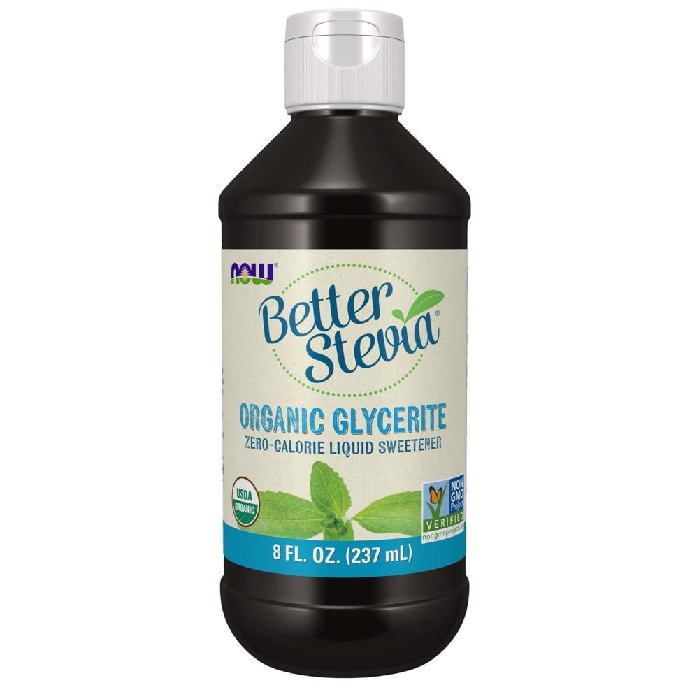 imageNOW Foods Better Stevia Liquid Glycerite ZeroCalorie Liquid Sweetener Low Glycemic Impact Certified NonGMO 2Ounce8 Ounce Pack of 1