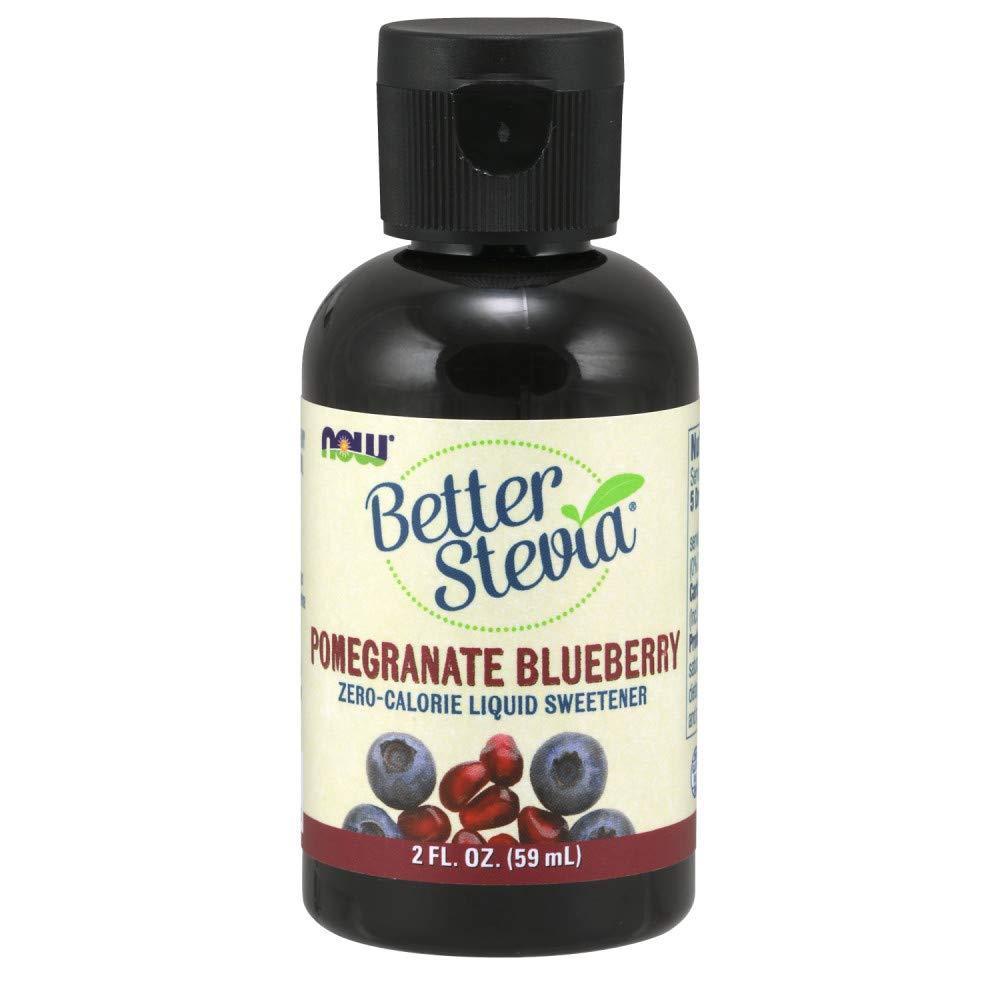 imageNOW Foods Better Stevia Liquid Lemon Twist ZeroCalorie Liquid Sweetener Low Glycemic Impact Certified NonGMO 2OuncePomegranate Berry