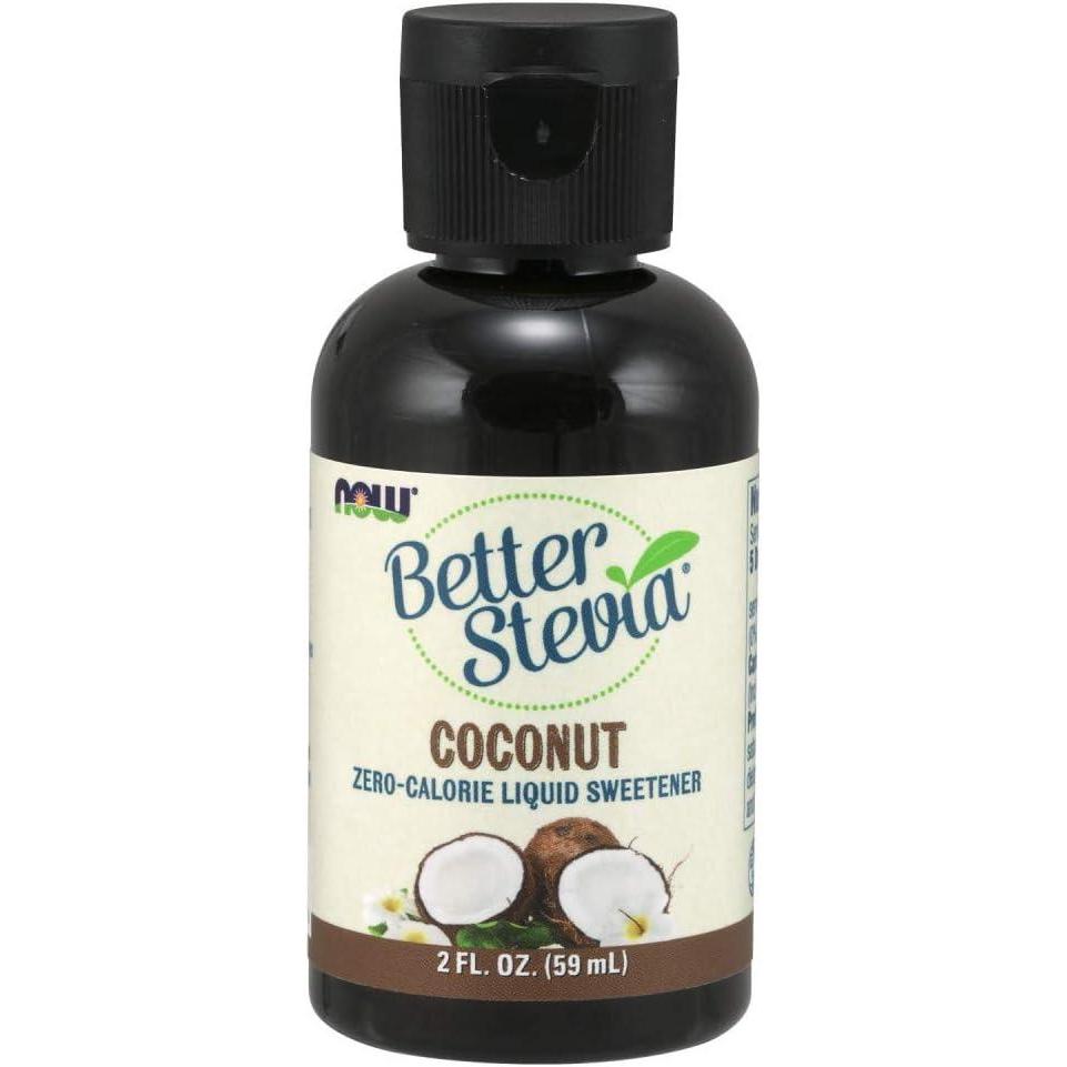 imageNOW Foods BetterStevia Coconut ZeroCalorie Liquid Sweetener Keto Friendly Suitable for Diabetics No Erythritol 2OunceCoconut