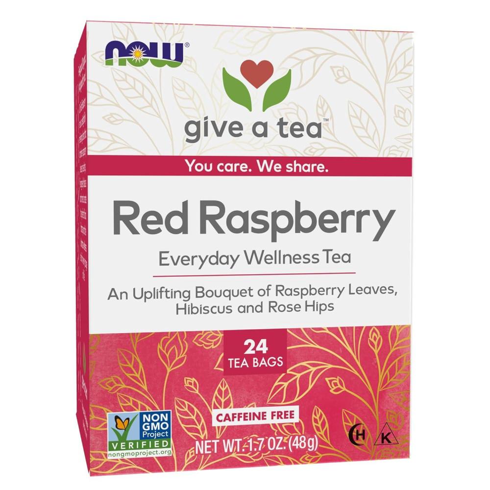 imageNOW Foods Give a Tea Ojibwa Tea Herbal CaffeineFree 24 bags traditional North American blend for overall wellnessRaspberry