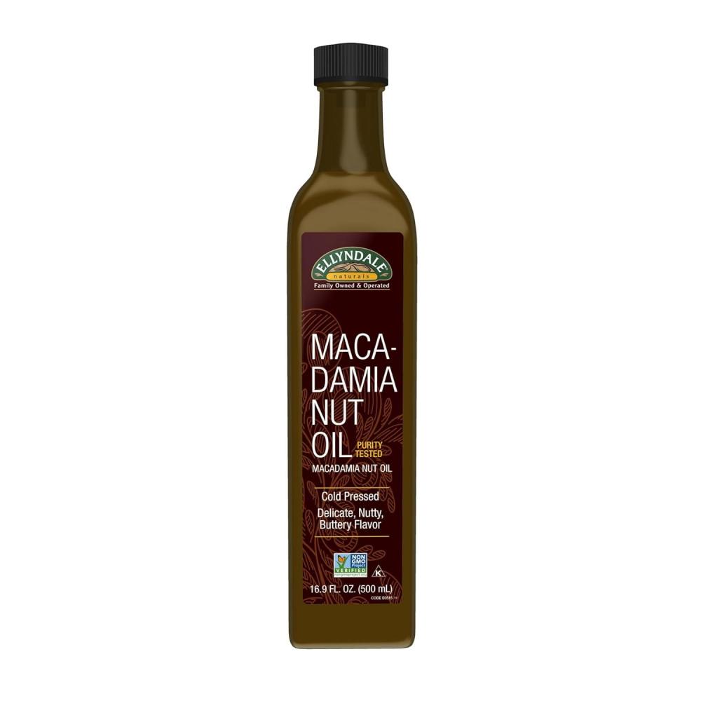 imageNOW Foods Macadamina Nut Cooking Oil in Glass Bottle Purity Tested Cold Pressed Delicate Nutty Buttery Flavor 169Ounce