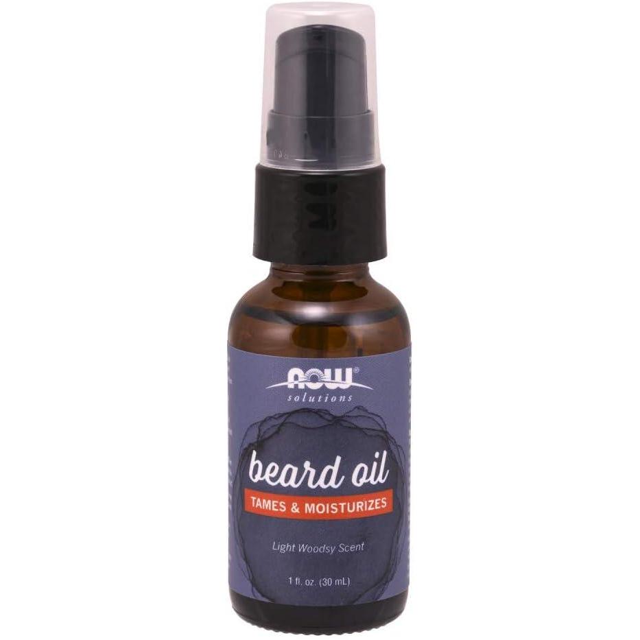 imageNOW Solutions Beard Oil Blend for Men with a Light Woodsy Scent Tames and Moisturizes 1Ounce