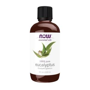 NOW Essential Oils, Eucalyptus Oil, Clarifying Aromatherapy Scent, Steam Distilled, 100% Pure, Vegan, Child Resistant Cap, 4-Ounce(4 Fl Oz (Pack of 1))