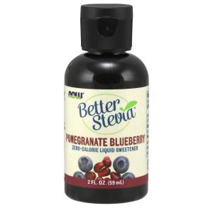 NOW Foods, Better Stevia Liquid, Lemon Twist, Zero-Calorie Liquid Sweetener, Low Glycemic Impact, Certified Non-GMO, 2-Ounce(Pomegranate Berry)