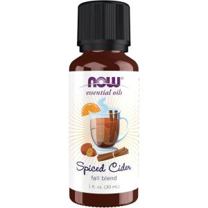 NOW Foods Essential Oils, Spiced Cider Oil Blend, Citrus Spice Scent With Warm and Comforting Attributes, 1-Ounce(Cinnamon)