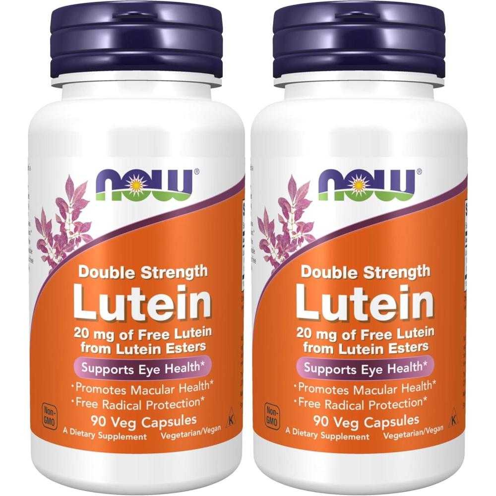 imageNOW Foods Supplements Lutein 20 mg with 20 mg of Free Lutein from Lutein Esters 90 Veg Capsules90 Count Pack of 2