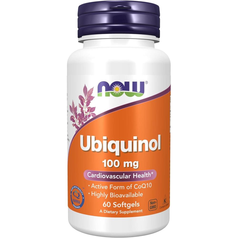imageNOW Supplements Ubiquinol 100 mg High Bioavailability the Active Form of CoQ10 120 Softgels60 Count Pack of 1