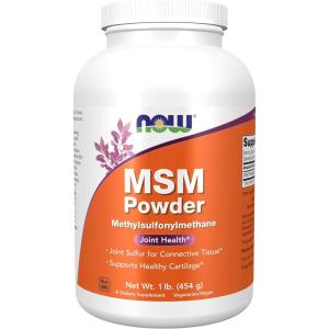 NOW Foods Supplements, MSM (Methylsulfonylmethane) Powder, Supports Healthy Cartilage*, Joint Health*, 1-Pound(1 Pound (Pack of 1))