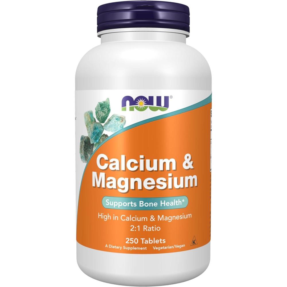 imageNOW Foods Supplements Calcium amp Magnesium 21 Ratio High Potency Supports Bone Health 100 Tablets250 Count Pack of 1