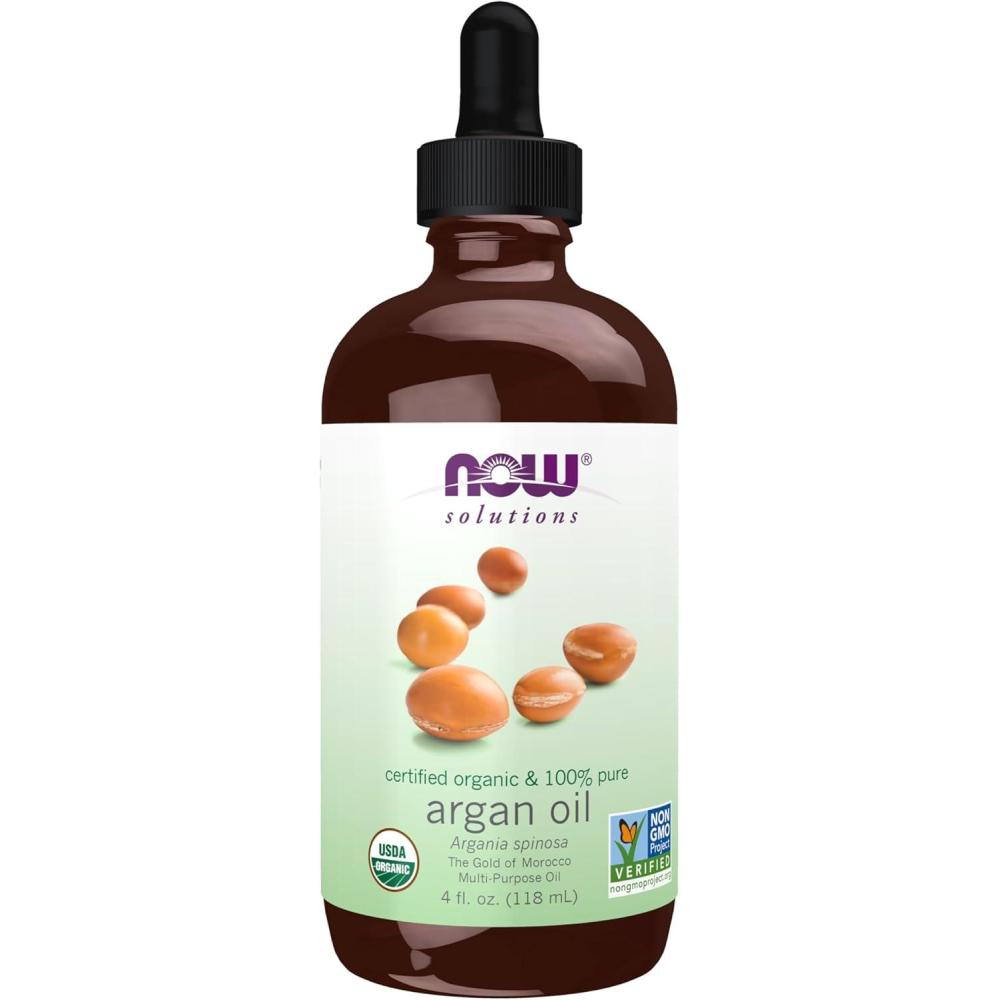 imageNOW Foods Solutions Organic Argan Oil Certified Organic and 100 Pure Gold of Morocco MultiPurpose Oil 2OunceArgan Oil