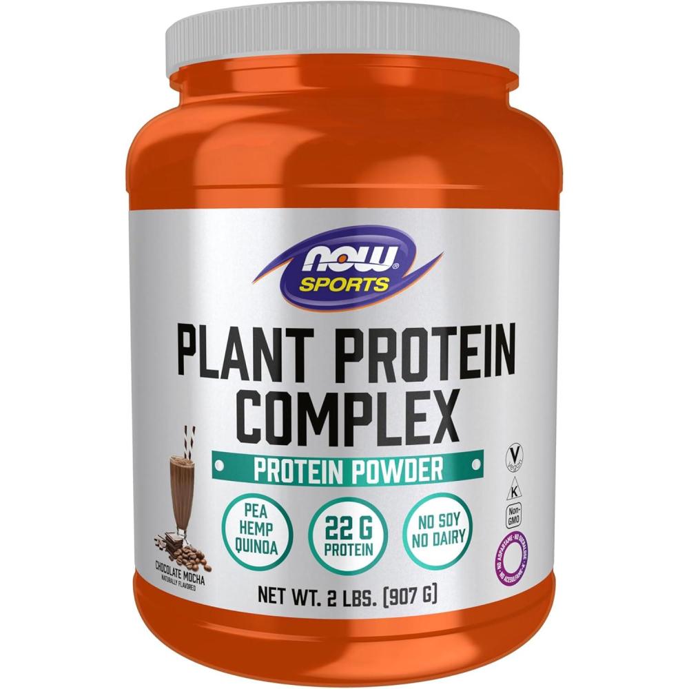 imageNOW Foods Sports Nutrition Plant Protein Complex 22 Grams Chocolate Mocha Powder 2Pound2 Pound Pack of 1
