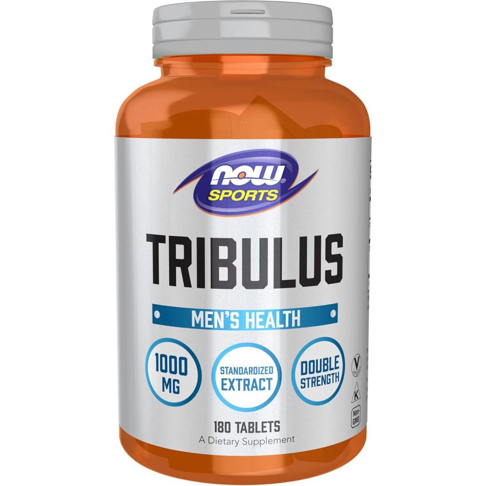 imageNOW Foods Sports Nutrition Tribulus Tribulus terrestris 1000 mg Double Strength Mens Health 180 Tablets180 Count Pack of 2