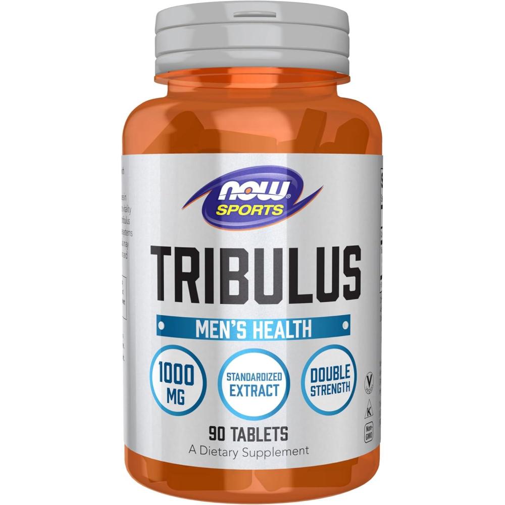 imageNOW Foods Sports Nutrition Tribulus Tribulus terrestris 1000 mg Double Strength Mens Health 180 Tablets90 Count Pack of 1