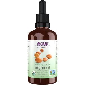 NOW Foods Solutions, Organic Argan Oil, Certified Organic and 100% Pure, “Gold of Morocco” Multi-Purpose Oil, 2-Ounce(Unscented)