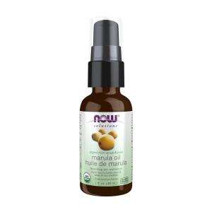 NOW Foods Solutions, Organic Marula Oil, Skin Hydrating and Nourishing, 100% Pure, 1-Ounce