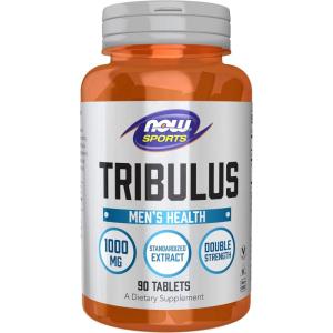NOW Foods Sports Nutrition, Tribulus (Tribulus terrestris) 1,000 mg, Double Strength, Men’s Health, 180 Tablets(90 Count (Pack of 1))