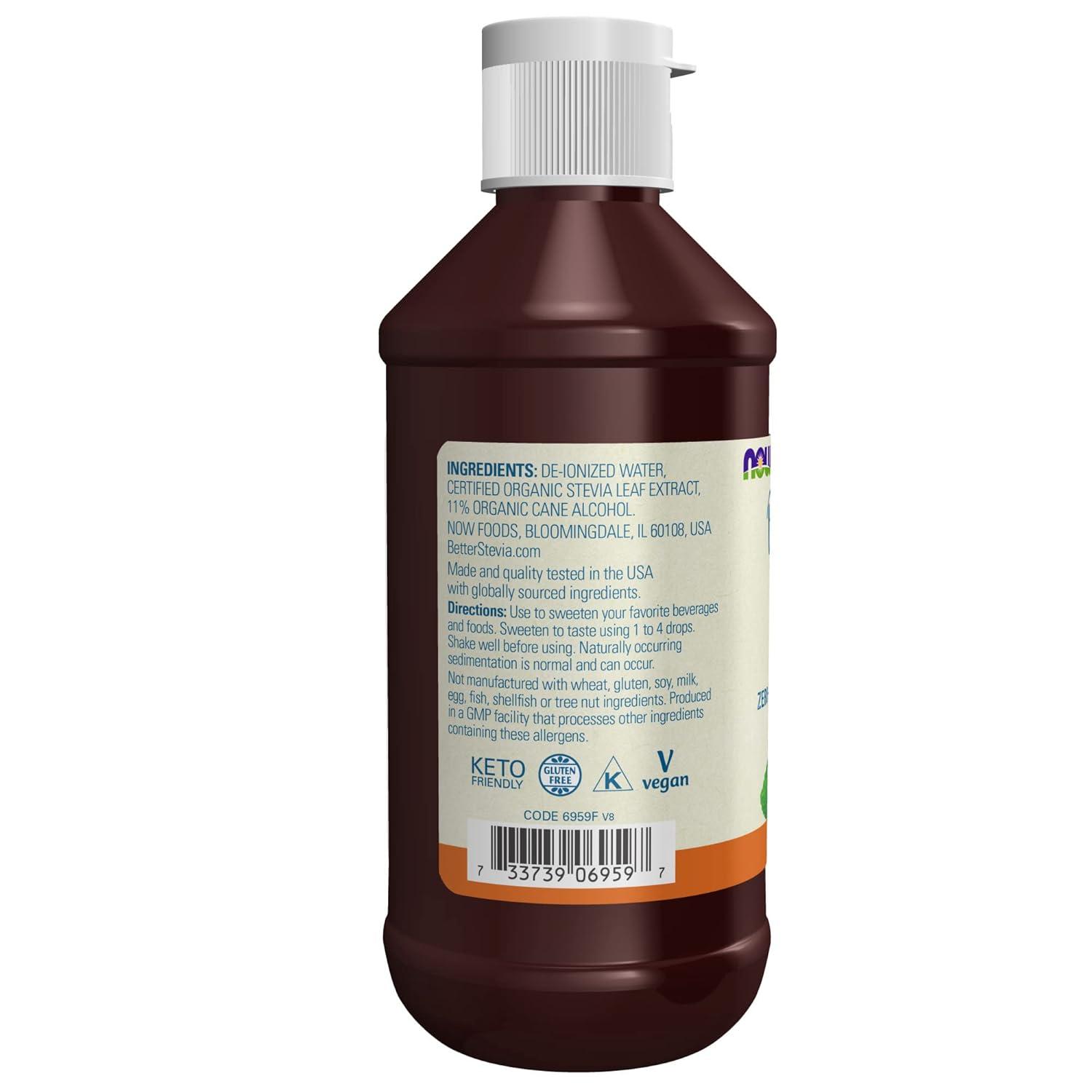 imageNOW Foods BetterStevia Original ZeroCalorie Liquid Sweetener Keto Friendly Suitable for Diabetics No Erythritol 2Ounce8 Ounce Pack of 1