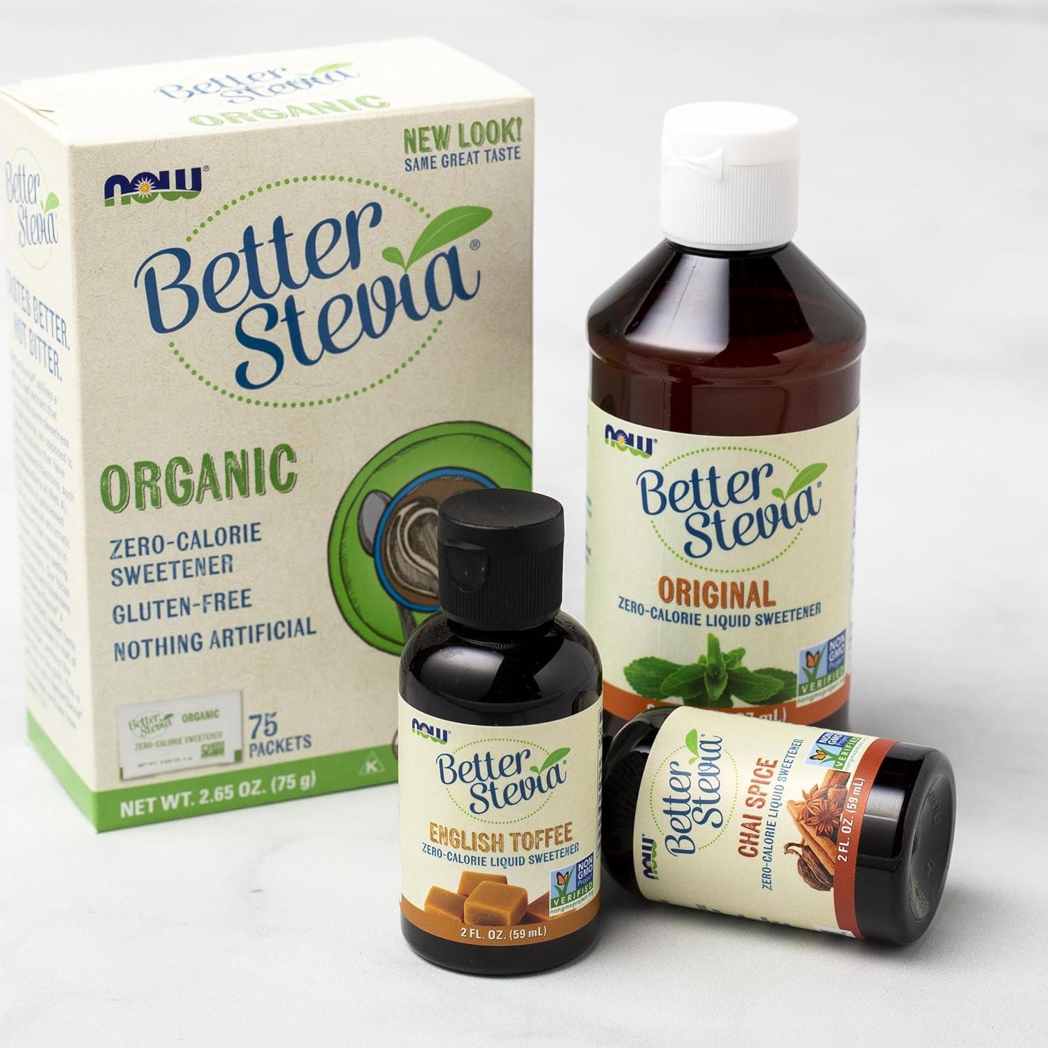 imageNOW Foods BetterStevia Original ZeroCalorie Liquid Sweetener Keto Friendly Suitable for Diabetics No Erythritol 2Ounce8 Ounce Pack of 1