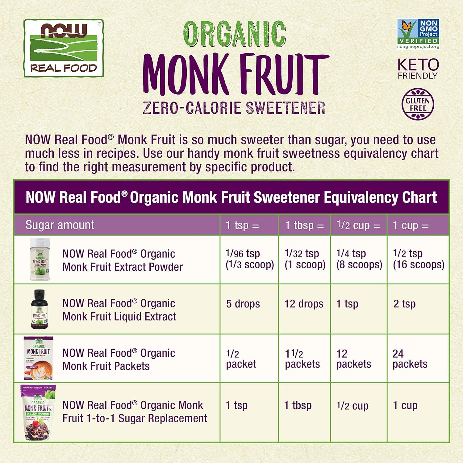imageNOW Foods Organic Liquid Monk Fruit ZeroCalorie Sweetener Caramel 18OunceCaramel