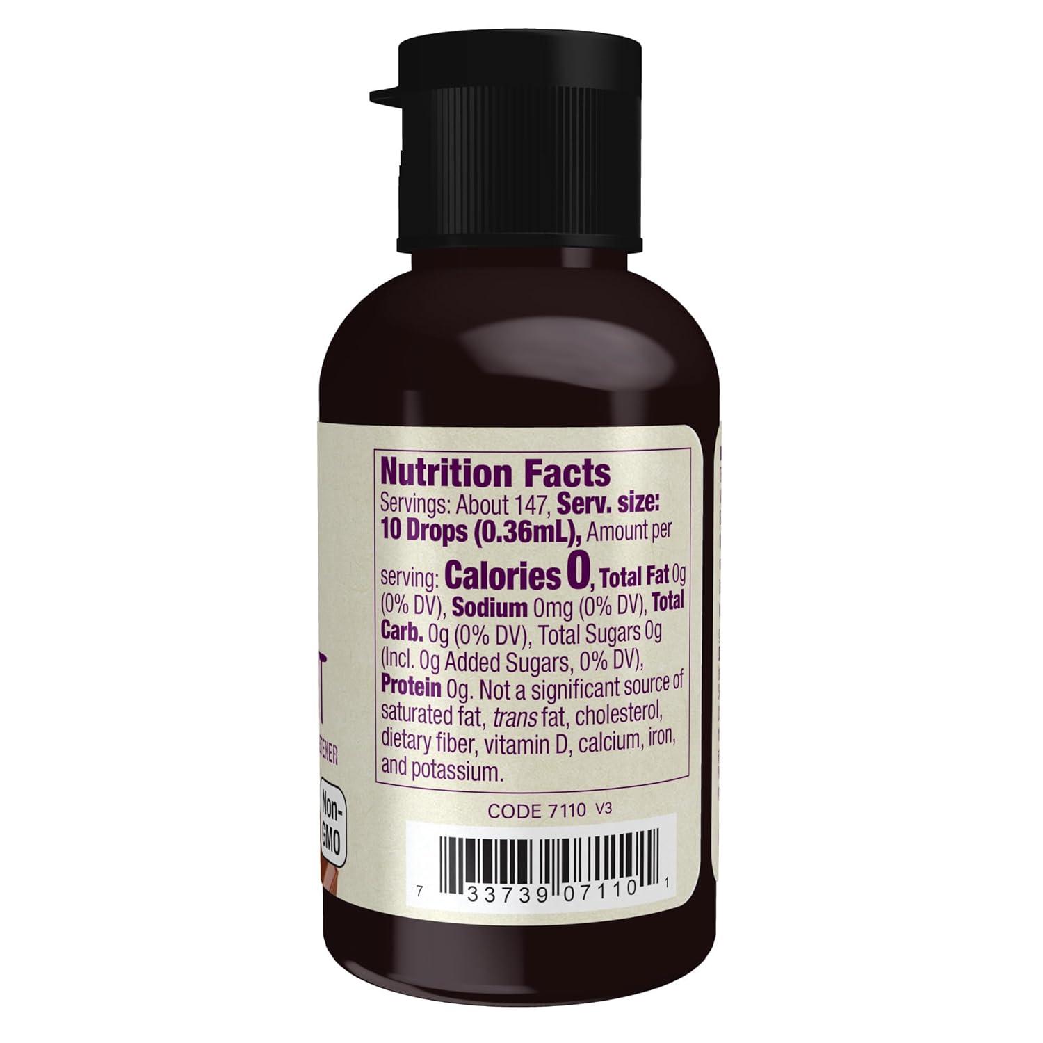 imageNOW Foods Organic Liquid Monk Fruit ZeroCalorie Sweetener Caramel 18OunceChocolate