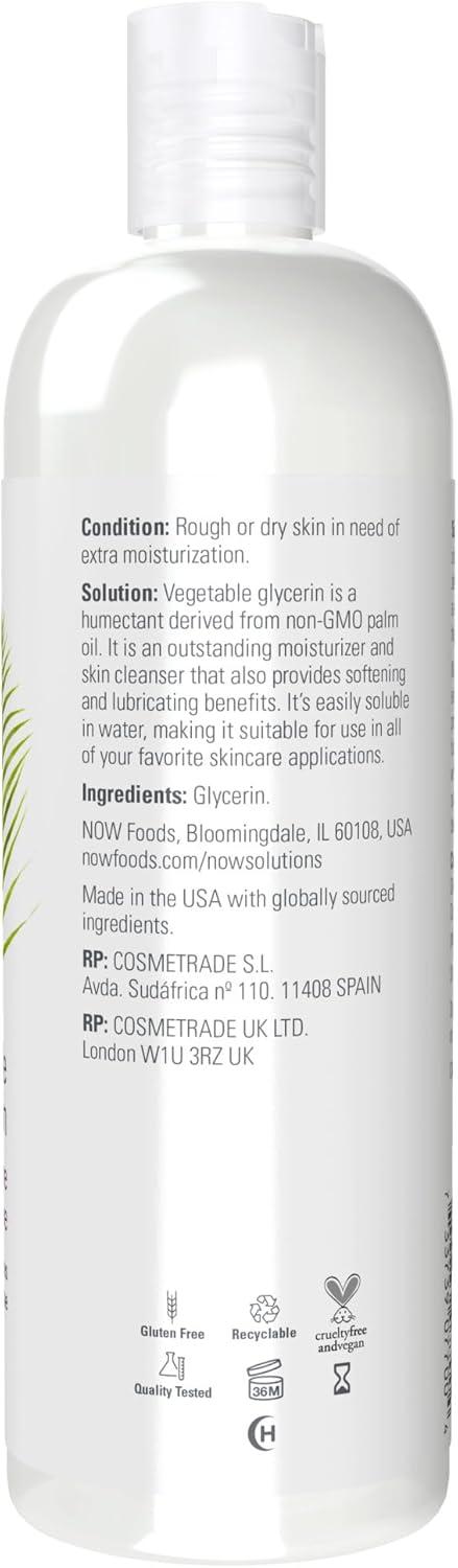 imageNOW Foods Solutions Vegetable Glycerin 100 Pure Versatile Skin Care Softening and Moisturizing 16Ounce16 Fl Oz Pack of 1