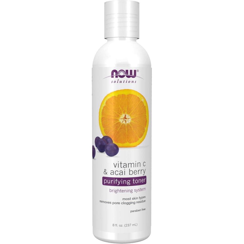imageNOW Solutions Vitamin C and Acai Berry Purifying Toner Brightening System Removes PoreClogging Residue 8 Fl Oz Pack of 1Berry