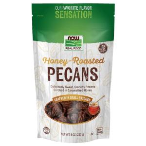 NOW Foods, Honey-Roasted Pecans, Flavor Sensations, Sweet and Crunchy Pecans Fused with Caramelized Honey, 8-Ounce (Packaging May Vary)(honey)