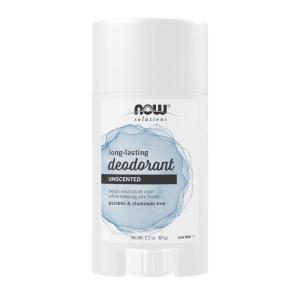 NOW Solutions, Long Lasting Deodorant, Cedarwood and Cypress, Paraben & Aluminum Free, 2.2-Ounce(Unscented)