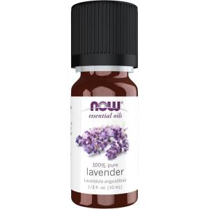 NOW Essential Oils, Lavender Oil, Soothing Aromatherapy Scent, Steam Distilled, 100% Pure, Vegan, Child Resistant Cap, 4-Ounce(0.34 Fl Oz (Pack of 1))