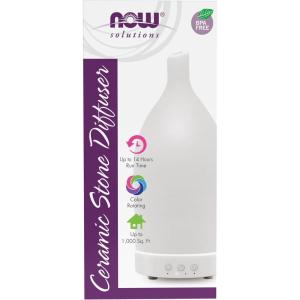 NOW Foods Essential Oils, Ultrasonic Ceramic Stone Oil Diffuser, Extremely Quiet, Easy To Clean