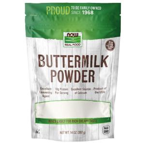 NOW Foods, Buttermilk Powder with Protein and Calcium, Product of the USA, 14-Ounce (Packaging May Vary)(14 Ounce (Pack of 1))