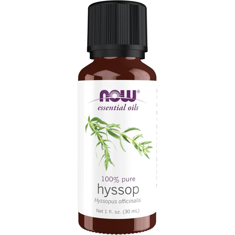 imageNOW Essential Oils Hyssop Oil Purifying Aromatherapy Scent Steam Distilled 100 Pure Vegan Child Resistant Cap 1Ounce