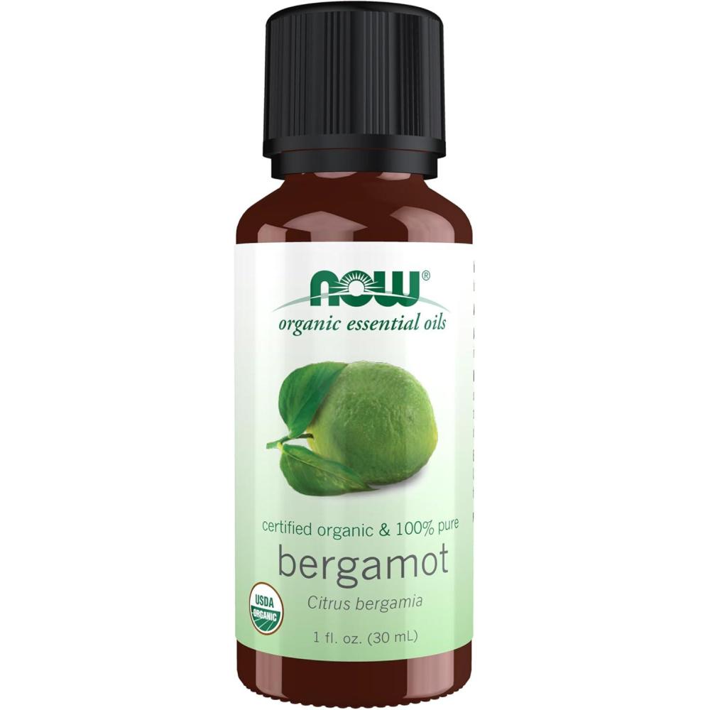 imageNOW Essential Oils Organic Bergamot Oil Sweet Aromatherapy Scent Cold Pressed 100 Pure Vegan Child Resistant Cap 1Ounce